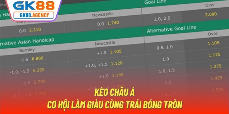 Kèo Châu Á | Cơ Hội Làm Giàu Cùng Trái Bóng Tròn